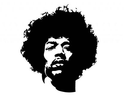  Vinilo adhesivo decorativo Jimi Hendrix - vinilos de musica decorativos, vinilos online musica, vinilos pared musica 02456