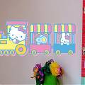  Sticker de vinilo Infantil El Trenecito de Hello Kitty 02059