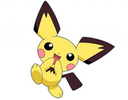 Vinilo autoadhesivo troquelado Pichu - Pokémon 02083
