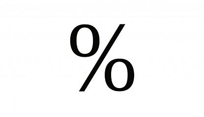  Vinilo Decorativo de campaña de rebajas con símbolo de porcentaje (%) 08726