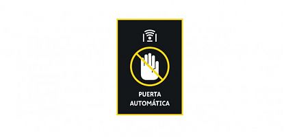 Pegatina para Puerta Automática | Señal Informativa No Tocar 010001