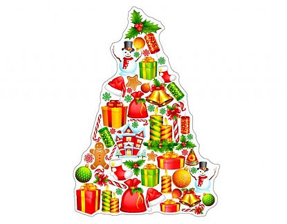  Vinilo de Pared Navidad El Árbol de los Regalos 02515