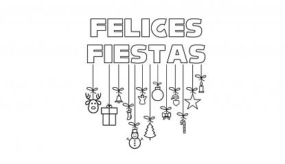  Vinilo Decorativo Navideño: FELICES FIESTAS - Celebra la Temporada con Estilo y Alegría 08853