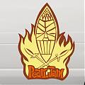 Sticker adhesivo de vinilo Pearl Jam Tiki God 01678