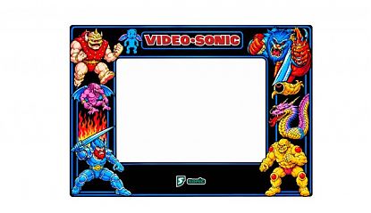 Vinilo adhesivo impreso para máquina arcade VideoSonic - Decoración frontal inspirada en Ghosts 'n Goblins 010029