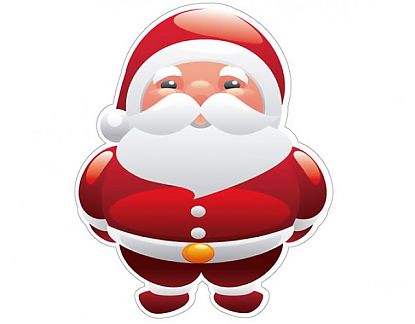  Vinilo Decorativo Navideño Papá Noel - Santa Claus 1 0607