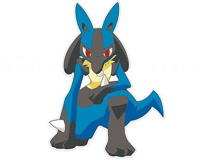 Vinilo adhesivo troquelado Lukario - Pokémon 02079