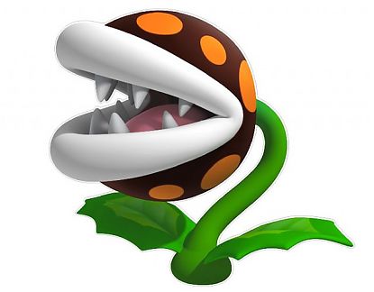 Adhesivo troquelado Super Mario 3DS Picture - planta carnivora 1 02128