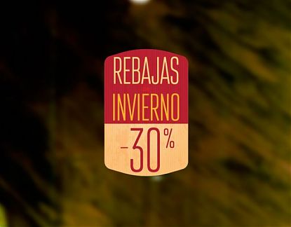 Vinilo adhesivo personalizado para escaparates – Campañas de REBAJAS DE INVIERNO 06143