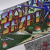 Nueva marquesina en vinilo adhesivo del videojuego Sky Shark para la decoración del mueble de tu BARTOP