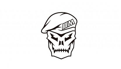 Vinilo Call of Duty Calavera + Logo BMW M · Corte por Plóter · Personalizable en Medidas y Color · Resistente a Lavados 09778