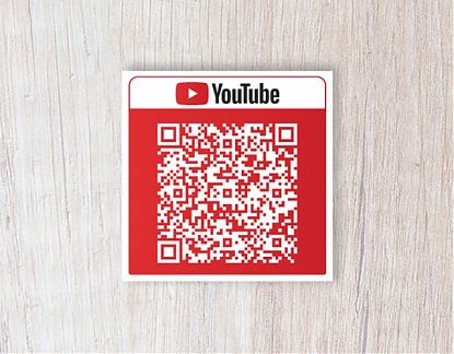  Vinilo adhesivo con CÓDIGO QR para promocionar tu canal de Youtube 07520