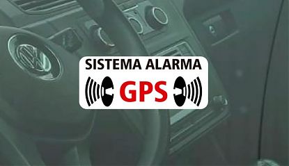  Adhesivos SISTEMA ALARMA GPS para la protección de vehículos - 2 x vinilo adhesivo pegatina sticker alarma aviso sistema gps 08188