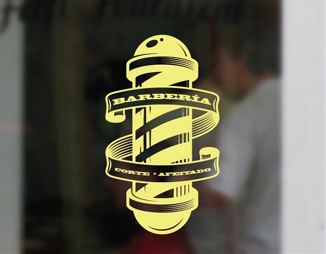 Vinilos decorativos y r&oacute;tulos para peluquer&iacute;as y barber&iacute;as