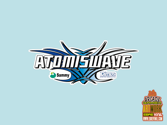 ATOMISWAVE - vinilo troquelado videojuegos