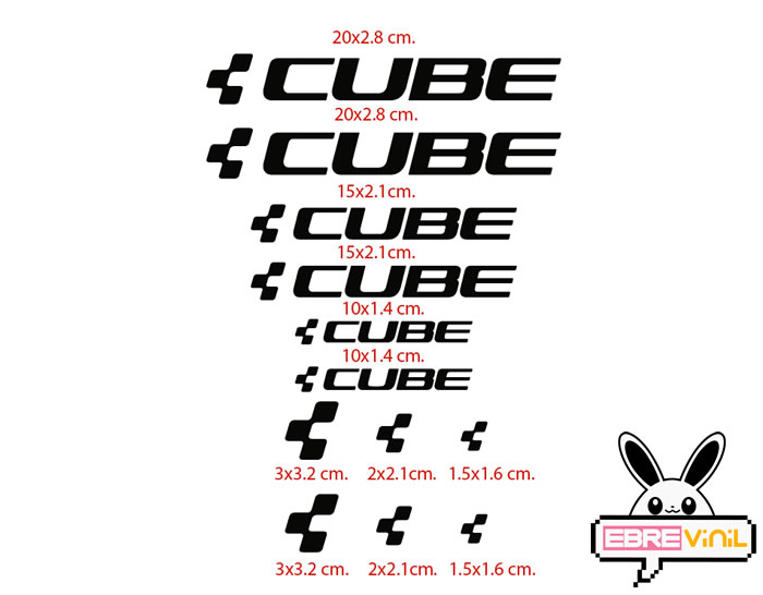 adhesivos bicicleta cube