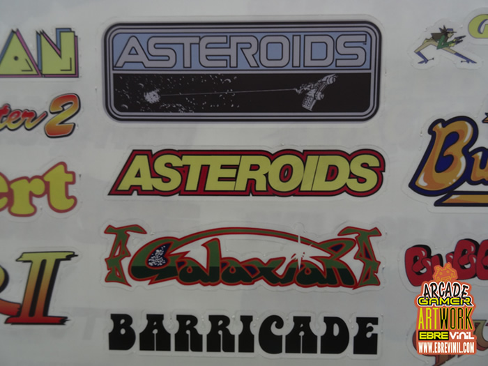 adhesivos vinilo logotipos videojuegos arcade