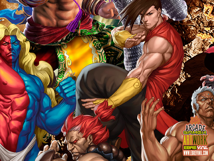 artwork laterales bartop Street Fighter X Tekken