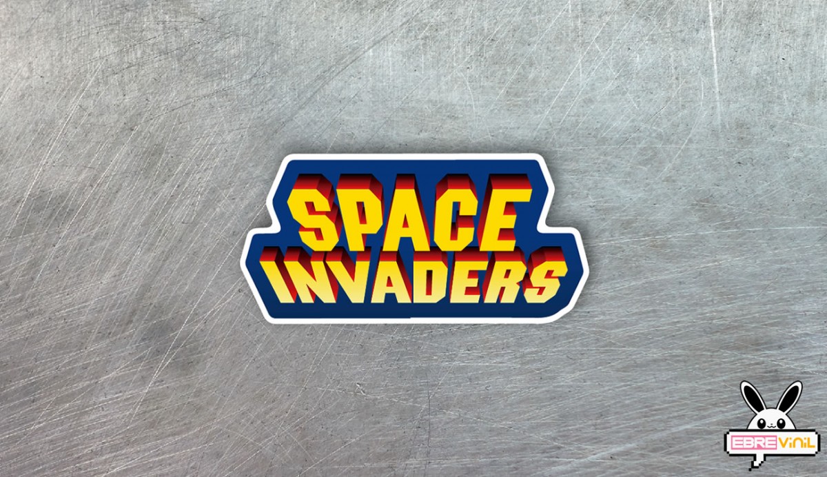 space invaders vinilo adhesivo