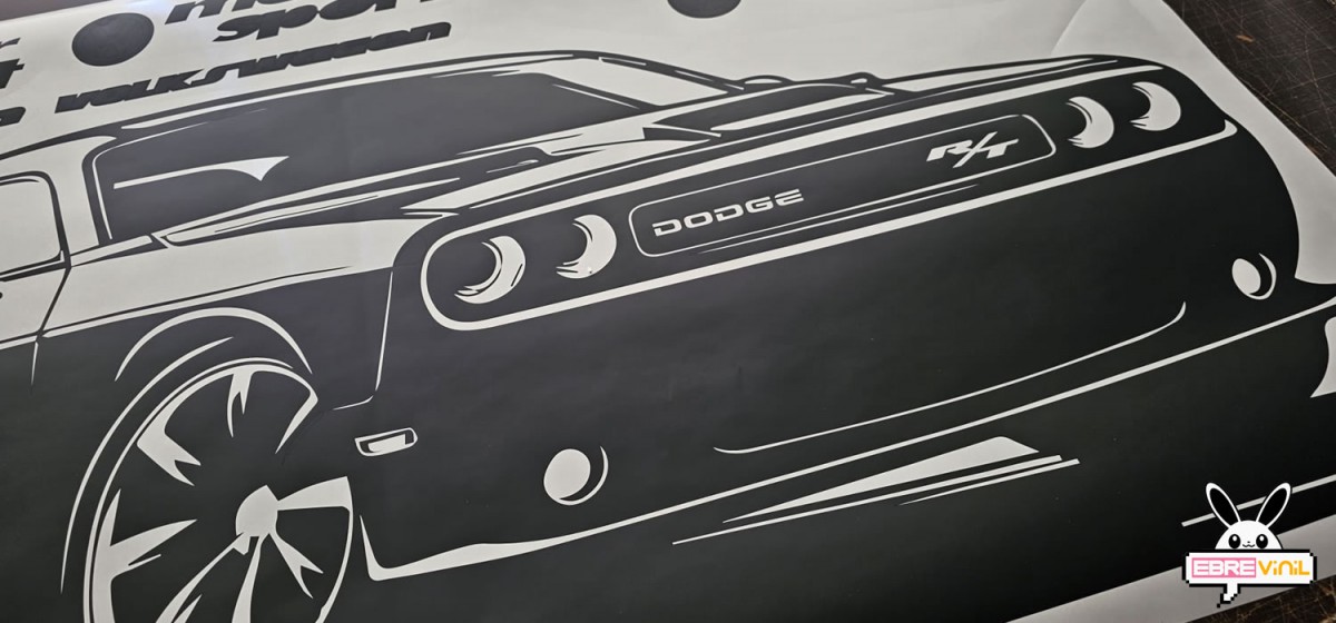 vinilo adhesivo de pared dodge challenger