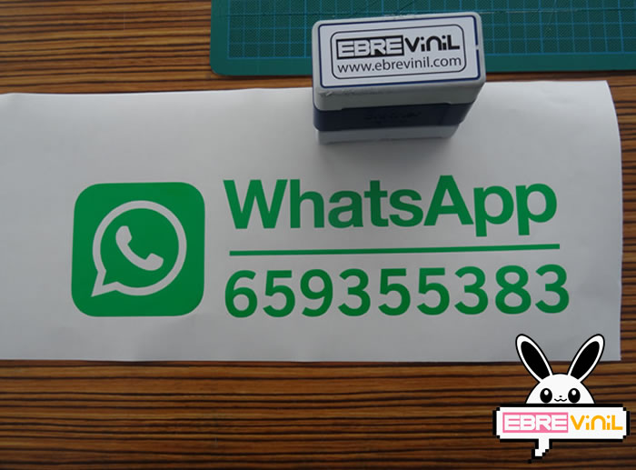 vinilo personalizado whatsapp