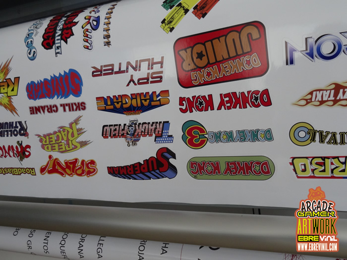 vinilos logotipos bartop arcade
