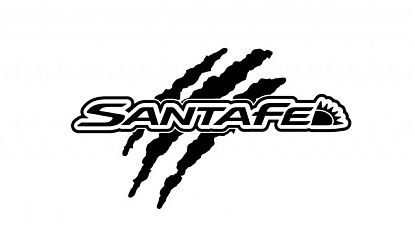  Pegatina Hyundai Santa Fe - adhesivos, sticker, vinilos adhesivos para automóviles Hyundai Santa Fe 08249