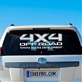  Vinilo Adhesivo 4X4 OFF ROAD TOYOTA - Vinilo de Corte Premium con Espesor 100µm - Resistente UV para Vehículos Todoterreno 09831