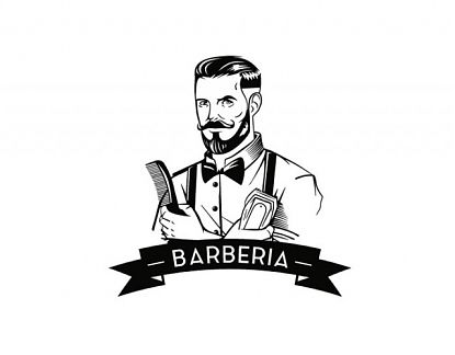 Vinilo decorativo para barberías tanto para paredes como cristales 06078