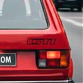  Vinilo adhesivo de corte GTI — Logotipo Volkswagen Golf MK1 GTI para carrocería y cristales del coche 09853