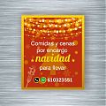  COMIDAS Y CENAS POR ENCARGO PARA LLEVAR  - Navidad - Impresión vinilos para bares y restaurantes 07385
