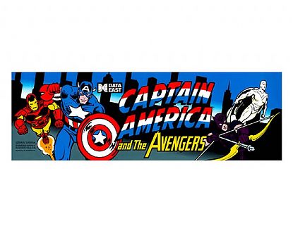 Vinilo Adhesivo Impreso Captain America and the Avengers – Personalizado y a Medida para Bartop y Marquesina Retroiluminados 02228