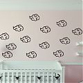  Vinilo infantil con nubes para dormitorios de bebés - vinilos decorativos infantiles para pared 05035