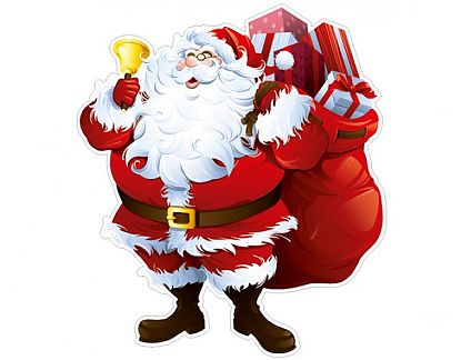  Vinilos Navideños Escaparates Santa Claus 5 Pegatinas de Navidad grandes 0933