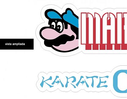  Sticker de Vinilo Artes Finales Colección de logos 5 vinilos para recreativa arcade, vinilos videojuegos arcade, vinilos para maquinas arcade 01133