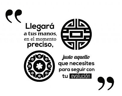  Vinilo Decoración Frases y Textos llegará a tus manos, en el momento preciso, justo aquello que necesites para seguir tu evolución 02845