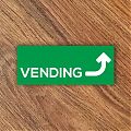  Vinilo adhesivo señalización con flecha MÁQUINAS VENDING 09056