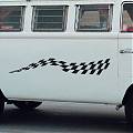  Decoración exterior para autocaravanas con vinilos adhesivos Bandera a cuadros 2 05536