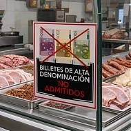 Vinilo Billetes de Alta Denominación No Admitidos 010051