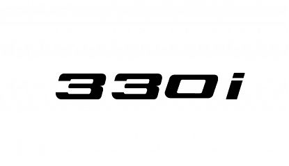  Letras Adhesivas BMW 330i · Adhesivo para Maletero o Lateral · Hecho a Medida · Apto para Exterior 09088