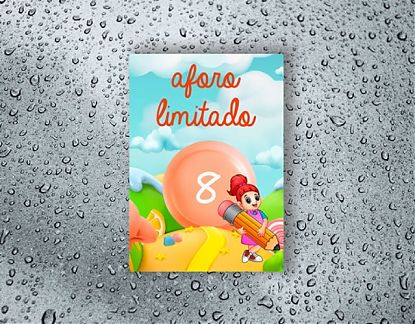  Vinilo adhesivo para la señalización de aforo máximo en lavabos de colegios y escuelas - LAVABO DE NIÑAS 07293