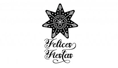  Vinilo adhesivo navideño con texto y estrella especia para pegar en cristales, escaparates y paredes 08468