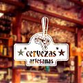  CERVEZAS ARTESANAS - Vinilo decorativo especial bares, cervecerías y negocios de hostelería 06629