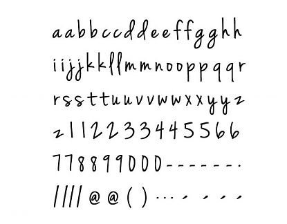  Letras troqueladas en vinilo adhesivo 04762