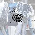  Vinilo adhesivo BLACK FRIDAY con letras gruesas enmarcadas – Impacto visual máximo para escaparates comerciales 09814