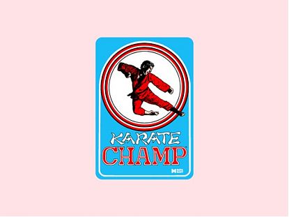  Adhesivo arcade impreso sobre vinilo Karate Champ 06225