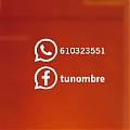  Vinilo Facebook y WhatsApp Personalizado - Corte por Plóter - Usuario y Número a Elegir - Fabricado en España - 05198