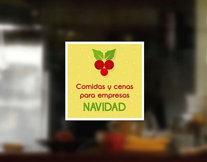  Adhesivo impreso sobre vinilo Comidas y Cenas de Empresa – Navidad 06098