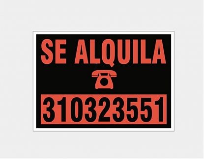  Pegatinas en vinilo se alquila para inmobiliarias 05287