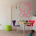  Vinilo Infantil para decoración de habitaciones infantiles Hello Kitty con osito 01649